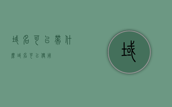 域名可以带什么（域名可以使用），域名的使用范围及可能性探讨，域名可以带哪些内容？