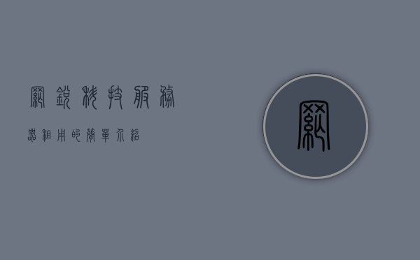 网锐科技服务器租用的简单介绍，网锐科技服务器租用简介，网锐科技服务器租用的简介与介绍