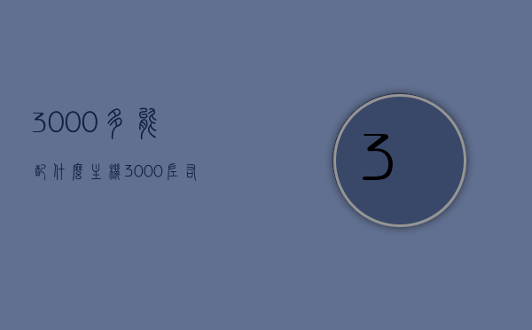 3000多能配什么主机（3000左右配一台主机），预算3000多元，如何配置高性价比主机？，预算3000多元，高性价比主机配置攻略，3000元价位主机推荐与配置指南