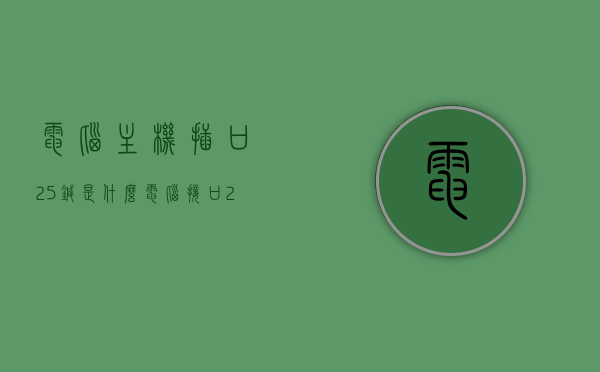 电脑主机插口25针是什么（电脑接口25针），电脑主机插口25针详解，功能及作用介绍，电脑主机插口25针详解，功能、作用与介绍，电脑主机插口25针详解，功能、作用与介绍指南，电脑主机插口25针详解，功能、作用与介绍指南 第1张