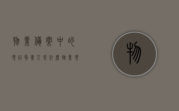 物业备案中的项目负责人是什么（物业项目负责人证书有用吗），物业备案中的项目负责人详解，职责与证书重要性探讨，物业备案中项目负责人的角色详解，职责、证书重要性及物业项目负责人证书的价值探讨