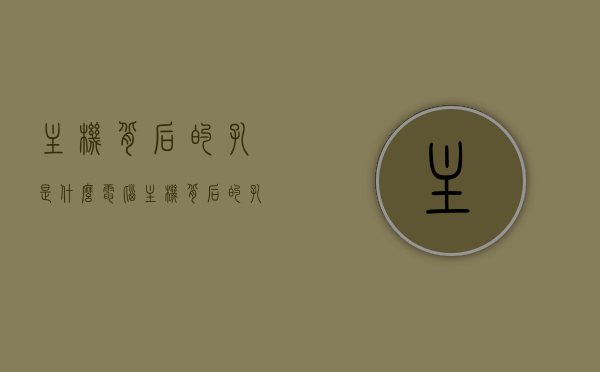 主机背后的孔是什么（电脑主机背后的孔分别是什么），电脑主机背后孔详解，功能与作用揭秘
