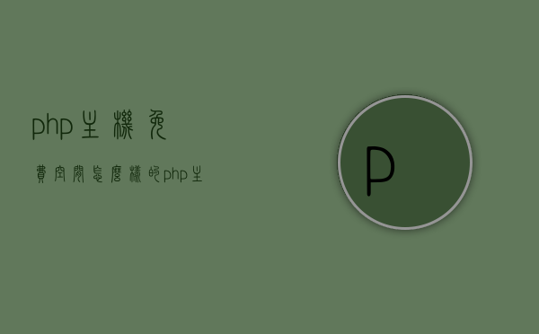 php主机免费空间怎么样的（php主机免费空间怎么样的好用），免费PHP主机空间的使用体验与评估