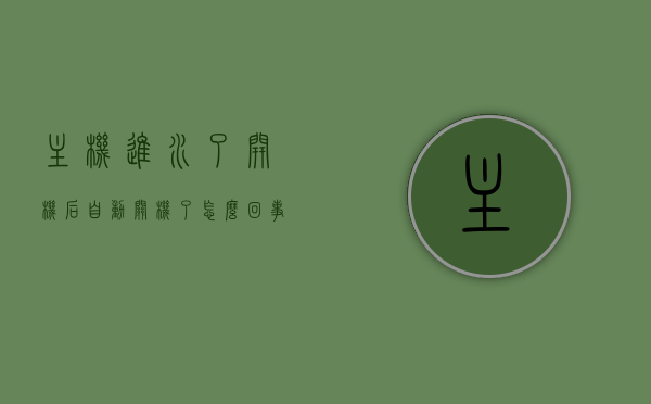 主机进水了开机后自动关机了怎么回事（主机进水后开机亮一下就灭了），主机进水后自动关机原因解析，开机亮一下就灭的故障探讨，主机进水后自动关机解析，亮一下即灭的故障探讨与原因解析，主机进水后自动关机故障解析，亮一下即灭的原因探讨与解析，主机进水后自动关机故障解析，亮一下即灭的原因探讨与解析