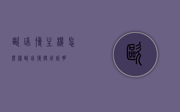 欧瑞博主机怎么样（欧瑞博使用说明），欧瑞博主机使用详解及体验评价