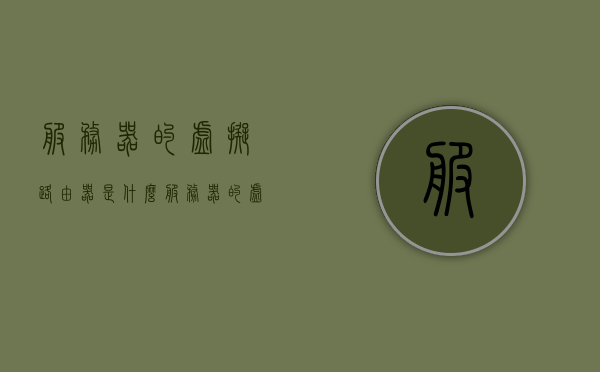 服务器的虚拟路由器是什么（服务器的虚拟路由器是什么东西），服务器虚拟路由器解析，概念与功能介绍，服务器虚拟路由器的概念与功能解析，虚拟路由器在服务器中的作用介绍 第1张