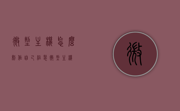 微型主机怎么制作（自己组装微型主机），DIY微型主机制作指南，组装你的专属微型主机，DIY微型主机制作指南，组装你的专属微型主机教程