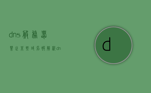 dns服务器禁止某些域名被解析（dns被禁用），DNS服务器屏蔽特定域名解析，域名被禁止访问解析功能解析失效（DNS被禁用），DNS服务器屏蔽特定域名解析，域名访问受限与解析失效解析（DNS禁用），DNS屏蔽特定域名解析，域名访问受限与解析失效（封锁与禁用解析功能），DNS屏蔽特定域名解析，域名访问受限与解析失效探究，DNS屏蔽特定域名解析，域名访问受限与解析失效的探究与解析功能被封锁与禁用的影响
