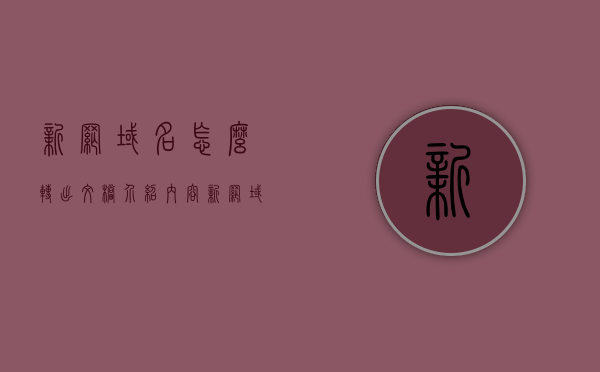 新网域名怎么转出文档介绍内容（新网域名转出流程），新网域名转出流程详解，域名转出文档介绍，新网域名转出流程详解及文档介绍，新网域名转出流程详解，文档介绍与操作指南，新网域名转出流程详解，操作指南与文档介绍