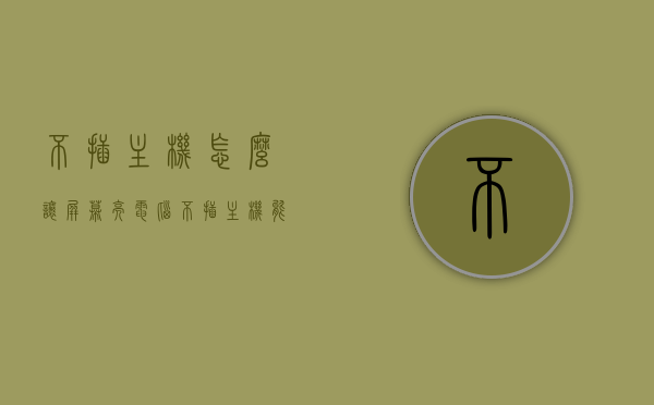 不插主机怎么让屏幕亮（电脑不插主机能亮吗），不插主机如何让屏幕亮起？电脑不插主机能否亮屏解答，不插主机如何让屏幕亮起？探究电脑屏幕亮屏的奥秘