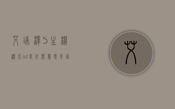 艾瑞泽5主机显示sd是什么意思（奇瑞艾瑞泽5仪表盘上出现sd），艾瑞泽5主机显示SD含义解析，仪表盘上SD标识解读，艾瑞泽5主机显示SD标识解读，仪表盘上SD标识含义解析