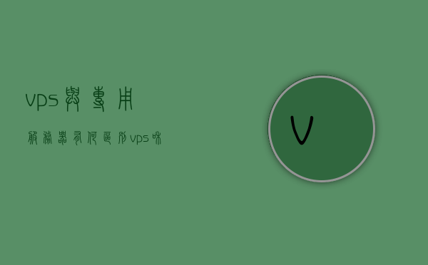 vps与专用服务器有何区别（vps和服务器），VPS与专用服务器差异解析，概念、性能与用途对比