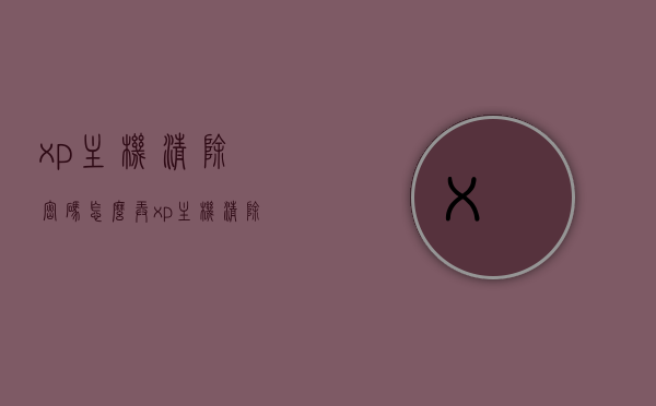 xp主机清除密码怎么弄（xp主机清除密码怎么弄回来），XP主机密码清除及恢复方法指南，XP主机密码清除与恢复方法详解，密码重置及恢复指南，XP主机密码清除与重置指南，详细步骤及恢复方法 第1张