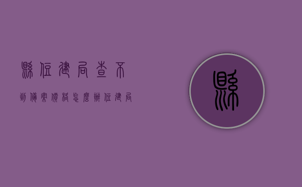 县住建局查不到备案价格怎么办（住建局能查备案价吗），县住建局备案价格查询问题及解决方案探讨，查不到备案价格该怎么办？住建局能否查询备案价？