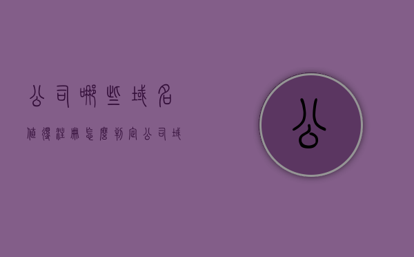 公司哪些域名值得注册怎么判定（公司域名注册网站哪个好），如何判断公司值得注册的域名及优质域名注册网站选择，如何判断公司值得注册的域名及优质域名注册网站选择指南