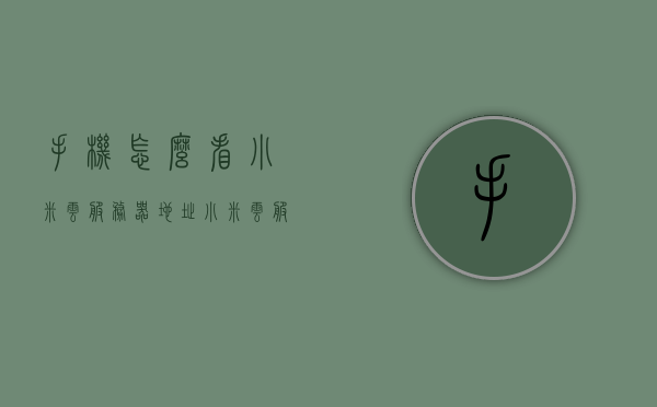 手机怎么看小米云服务器地址（小米云服务内容查看），如何查看小米云服务器地址（小米云服务详细查看指南），小米云服务详细查看指南，如何查看手机中的小米云服务器地址和内容