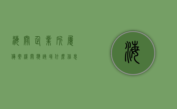 海关企业所属备案机关应该填什么信息（海关企业所属备案机关应该填什么信息呢），海关企业所属备案机关应填写哪些信息？攻略解析与指导建议！