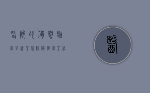 医院的备案编制是什么（医院备案制工作人员是干什么的），医院备案编制详解，备案制工作人员的职责与角色，医院备案编制详解，备案制工作人员的职责与角色