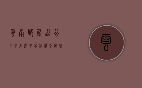 云南服务器公司云空间（云服务器和空间的区别），云南服务器公司云空间解析，云服务器与空间的区别探讨