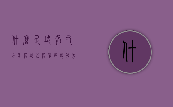什么是域名又分几级（域名级别的划分方法），关于域名的知识普及，域名定义与级别划分方法