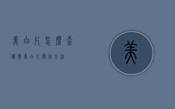 美白片怎么查备案（美白片使用方法），美白片备案查询指南及使用方法介绍，美白片备案查询指南，如何查看备案及使用方法介绍，美白片备案查询指南，美白片使用方法及备案查询详解，美白片备案查询指南，使用方法与查询详解