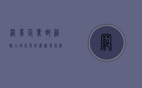 网易企业邮箱输入域名是什么（网易企业邮箱后缀名是什么），网易企业邮箱域名及后缀名解析，网易企业邮箱域名及后缀名解析大全，教你如何输入正确的域名和后缀名