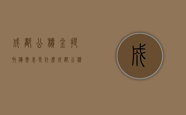 成都公积金提取备案表是什么（成都公积金提取代办中介），成都公积金提取备案表详解及代办中介介绍