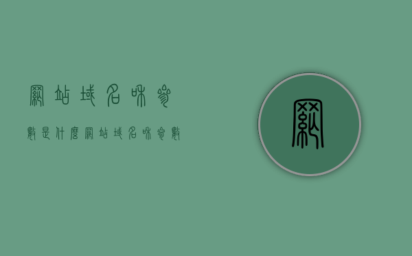 网站域名和参数是什么（网站域名和参数是什么意思），网站域名和参数的解析与概述，网站域名和参数的解析与概述，定义、概念及功能介绍，网站域名与参数解析，定义、概念、功能及概述介绍