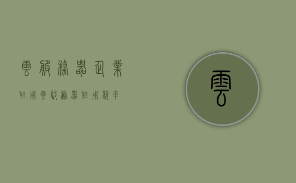 云服务器企业租用（云服务器租用税率），云服务器企业租用详解，税率及租赁方案探讨