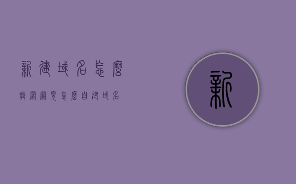 新建域名怎么设置网页（怎么自建域名），如何新建域名并设置网页（自建域名详细教程），新建域名设置网页详细教程，如何自建域名并设置网页的步骤指南