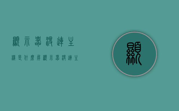 显示器没连主机是什么屏（显示器没连主机能开机吗），显示器未连接主机时的状态及功能解析，是独立屏还是无法开机？