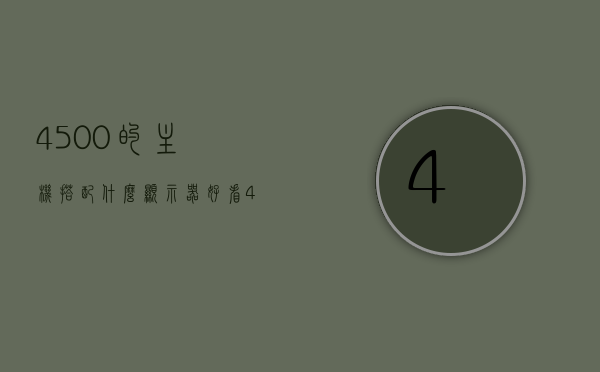 4500的主机搭配什么显示器好看（4500的主机什么水平），4500主机最佳搭配显示器选择指南（主机性能水平解析），4500主机最佳搭配显示器指南，性能水平与视觉美学共存的选择
