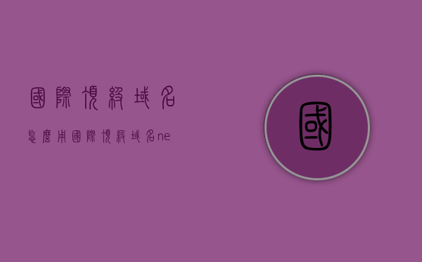 国际顶级域名怎么用（国际顶级域名net的意义），国际顶级域名net的使用指南及其意义，国际顶级域名net的使用指南，意义、操作与技巧