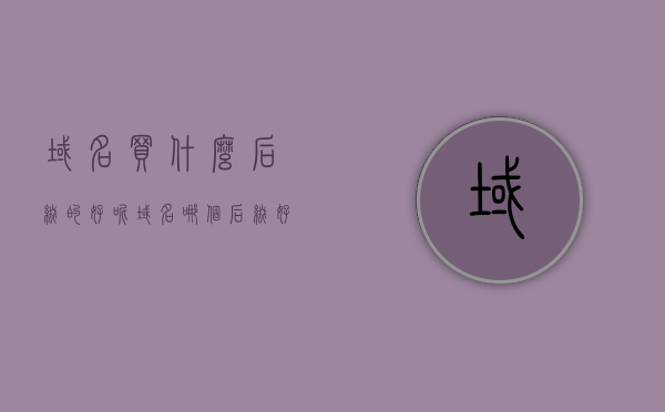 域名买什么后缀的好呢（域名哪个后缀好），如何选择最佳域名后缀，域名购买指南，域名购买指南，如何选择最佳域名后缀
