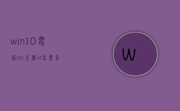win10电脑ptc主机id怎么查看（win10电脑主机id怎么查找），Win10电脑主机ID（PTC主机ID）查看指南，Win10电脑主机ID（PTC主机ID）查看指南，详细步骤教你如何查找，Win10电脑主机ID（PTC主机ID）查看指南，详细步骤教你如何查找主机ID
