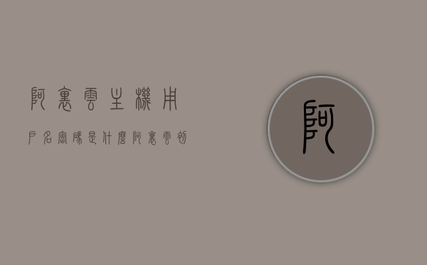 阿里云主机用户名密码是什么（阿里云初始密码），阿里云主机用户名密码及初始密码详解，阿里云主机用户名密码详解，初始密码及设置指南，阿里云主机用户名密码详解与初始设置指南，阿里云主机用户名密码详解及初始设置指南