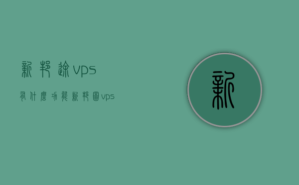 新邦途vps有什么功能（新邦图vps怎么用），新邦途VPS功能介绍及使用指南，新邦途VPS功能介绍与使用指南，功能特性及使用方法解析