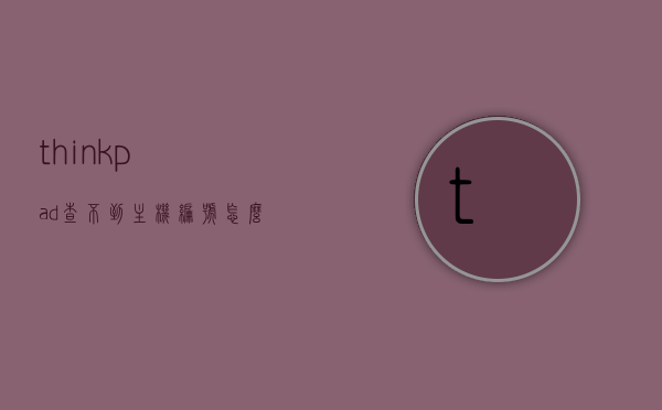 thinkpad查不到主机编号怎么回事的简单介绍，ThinkPad查不到主机编号问题的简要介绍，ThinkPad查不到主机编号问题的原因解析与解决方法简介，ThinkPad主机编号查询问题解析，原因与解决方法简介，ThinkPad主机编号查询问题解析，原因及解决方法简介，ThinkPad主机编号查询问题解析，原因与解决方法简介