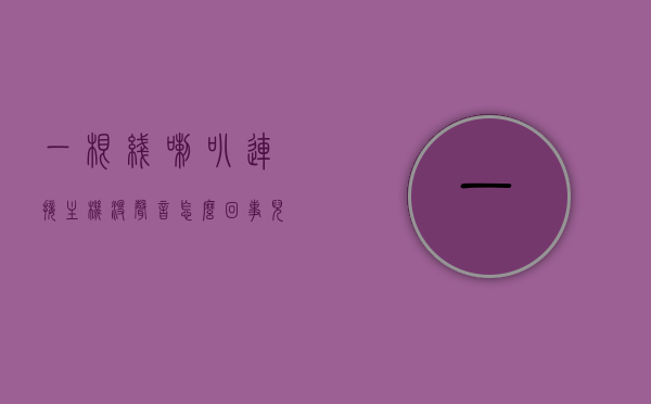 一根线喇叭连接主机没声音怎么回事儿（喇叭线插在主机哪里），喇叭线连接主机无声问题解析，原因及解决方案，喇叭线连接主机无声，问题解析、原因及解决方案全攻略