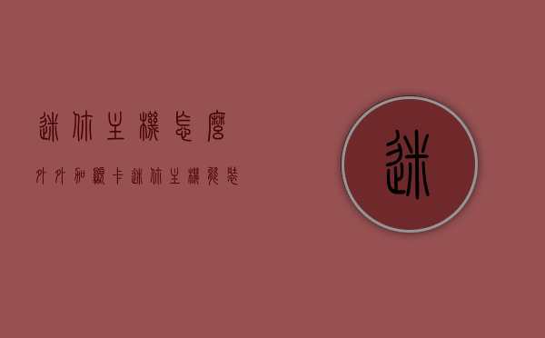 迷你主机怎么外外加显卡（迷你主机能装独立显卡吗），迷你主机外接显卡指南，能否安装独立显卡？