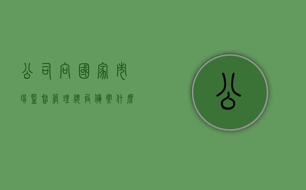 公司向国家市场监督管理总局备案什么意思呀（市场监管局备案需要什么），公司向国家市场监督管理总局备案详解，备案流程与所需材料解析 第1张