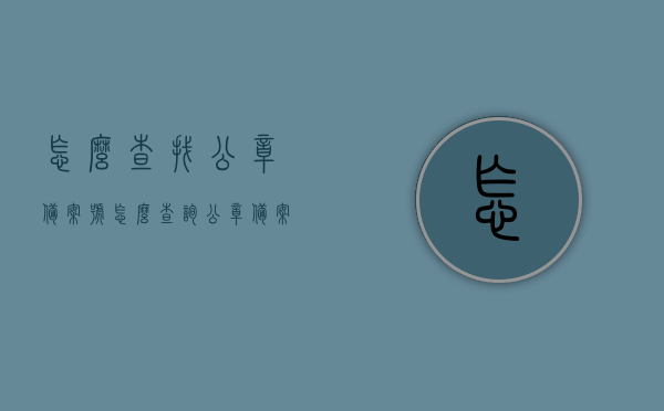 怎么查找公章备案号（怎么查询公章备案号），如何查询公章备案号？详细步骤解析，详细步骤解析，如何查找公章备案号及查询流程，详细解析，如何查找并查询公章备案号的流程与步骤，详细解析，如何查找并查询公章备案号的流程与步骤解析攻略，从备案到查询一键搞定！