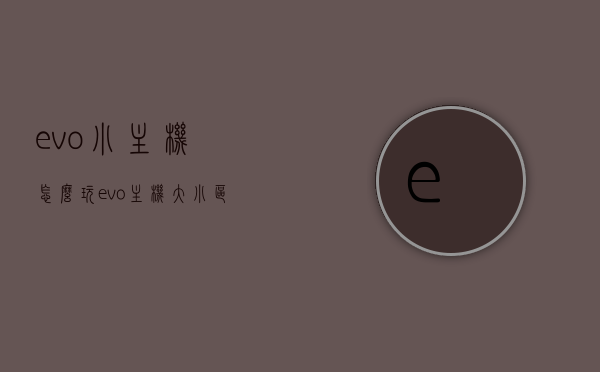 evo小主机怎么玩（evo主机大小区别），EVO小主机玩法指南及主机大小区别解析，EVO小主机玩法指南及大小区别解析，全面解析EVO主机体验与特性