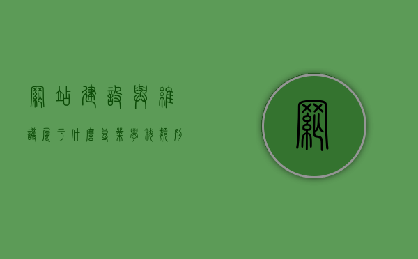 网站建设与维护属于什么专业学科类别（网站建设与维护属于什么专业学科类别的），网站建设与维护所属专业学科类别探究，网站建设与维护所属专业学科类别深度探究