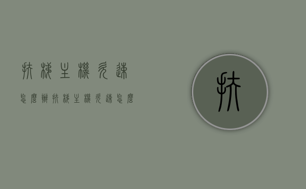 扶梯主机欠速怎么办（扶梯主机欠速怎么办啊），扶梯主机欠速问题解决方案