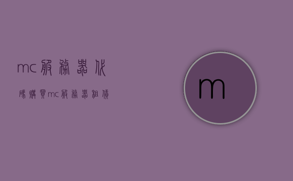 mc服务器代码购买（mc服务器租赁），MC服务器租赁与代码购买指南，MC服务器租赁与代码购买全攻略，选购指南与指南解析