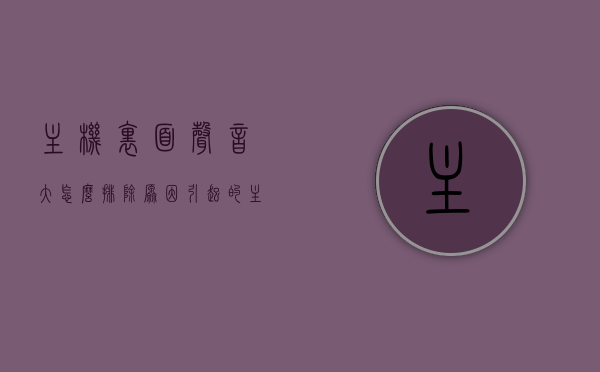 主机里面声音大怎么排除原因引起的（主机里面声音大怎么排除原因引起的呢），主机噪音大排查指南，找出声音来源及解决方法，主机噪音大排查指南，解决声音来源并消除主机内部噪音问题的方法，主机噪音大排查与解决指南，找出声音来源，消除内部噪音问题的方法，主机噪音大排查与解决方案，找出声音来源，消除内部噪音问题全攻略，主机噪音大排查与解决方案，找出声音来源，消除内部噪音问题全攻略