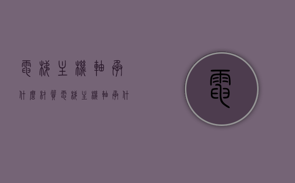 电梯主机轴承什么材质（电梯主机轴承什么材质好），电梯主机轴承材质解析，哪种材质更优？
