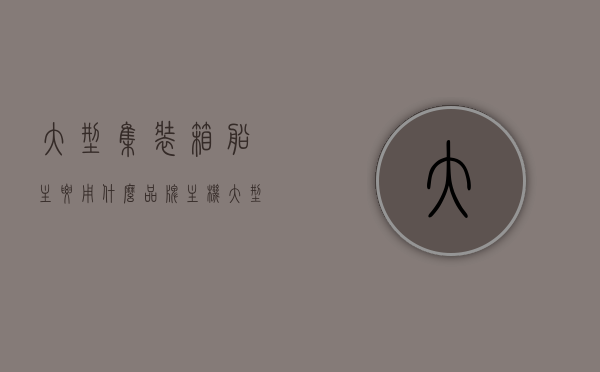 大型集装箱船主要用什么品牌主机（大型集装箱船烧什么油），大型集装箱船主机品牌及燃油类型解析