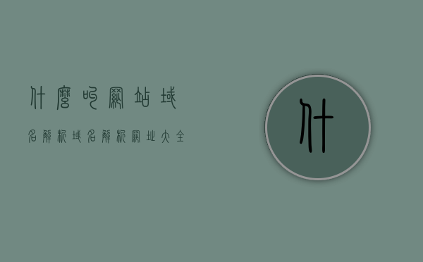 什么叫网站域名解析（域名解析网址大全），网站域名解析详解，从概念到实践指南